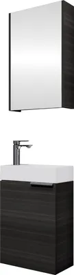Produktbild von Planetmöbel Badmöbel-Set 40cm mit Spiegelschrank (Anthrazit)