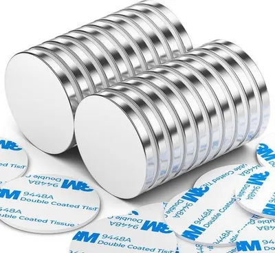 Obrázek produktu pro Silné neodymové magnety, balení po 16 kusech, stříbrné, kulaté