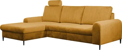 Produktbild von MIRJAN24 Ecksofa Simori, Stilvoll Eckcouch mit Bettkasten und Schlaffunktion (Farbe: Velluto 08, Seite: Links)
