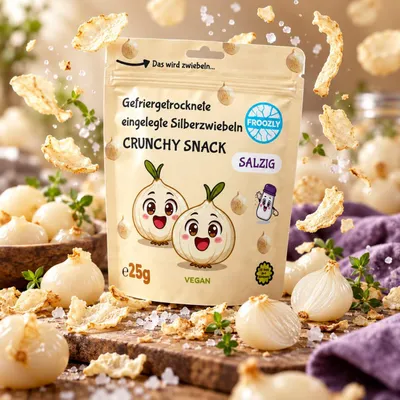 Produktbild von Froozly Gefriergetrocknete Silberzwiebeln - Onions 25g