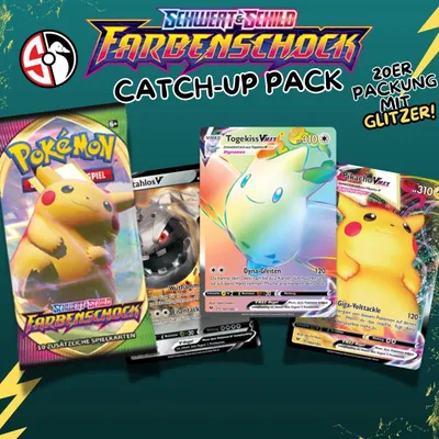 Produktbild von POKÉMON KARTEN FARBENSCHOCK 20 STÜCK | GLITZER, DEUTSCH, BOOSTERFRISCH sammelkarten