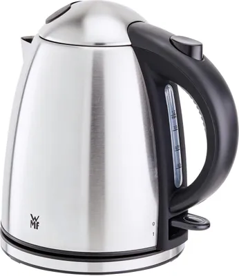Zdjęcie produktu dla WMF Stelio 0413010012, 1,2 l, 2400 W, Czarny, Stal nierdzewna, Stal nierdzewna, Plastik, Wskaźnik poziomu wody, Zabezpieczenie przed przegrzaniem