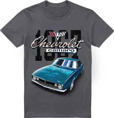 Produktbild von Chevrolet - "1967 Camaro" T-Shirt Klassisch für Herren/Damen Uni TV19888 (4XL) (Anthrazit)
