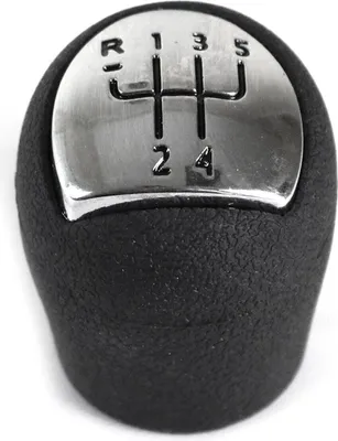 Image de Pommeau de levier de vitesse pour Renault Kangoo 2008-2013 5 vitesses Similicuir Noir