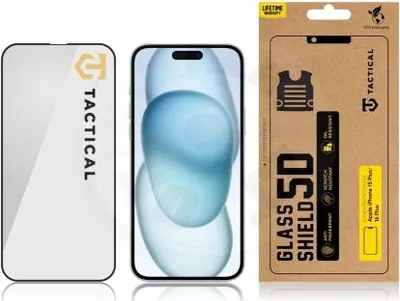 Image de Tactical Glass Shield 5D verre pour Apple iPhone 15 Plus/16 Plus noir
