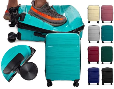 Produktbild von RGL PP3 XL Polypropylen Koffer Reisekoffer Hardcase Koffer TSA-Schloss Trolley Hartschalenkoffer Grösse: XL Farbe: Türkis