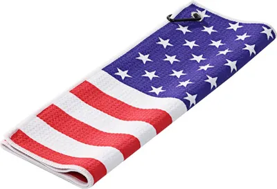 Produktbild von Professionelles Golf-Caddy-Handtuch mit Karabiner, Nationalflaggenmuster, Superfaser-Handtuch, multifunktionales Golfball-Putter-Reinigungstuch, wiederverwendbares Golfschlägerkopf-Wischtuch, Golfzubehör