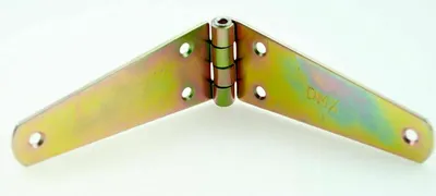 Immagine prodotto di Cerniera per cassa con perno rivettato zincato giallo 200x40x2,0mm