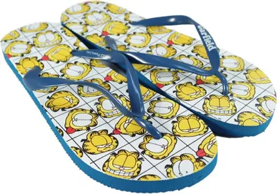 Produktbild von Garfield Kater Jungen Flip Flops Sandalen Zehentrenner Latschen – Blau / 36/37
