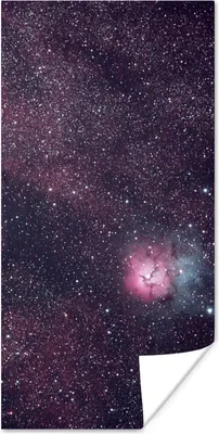 Produktbild von MuchoWow® Poster Universum - Sterne - Rosa - Jungen - Mädchen - Kinder 60x120 cm - Wandschmuck