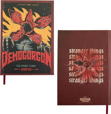 Obrázek produktu pro Cinereplica's Stranger Things - Demogorgon Zápisník v tvrdých deskách - 14,5 * 21 cm 160p - Oficiální licence
