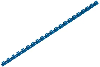 Zdjęcie produktu dla Hřbet plastový 8 mm, 21-40 listů, modrý, 100 ks