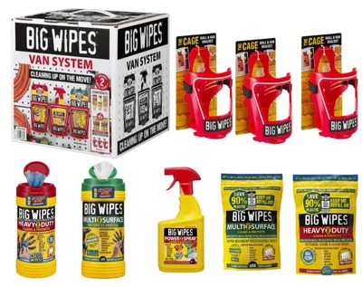 Productafbeelding van Van System reinigingsset (doekjes en spray, 8 stuks) - BIG WIPES BIVSKIT0