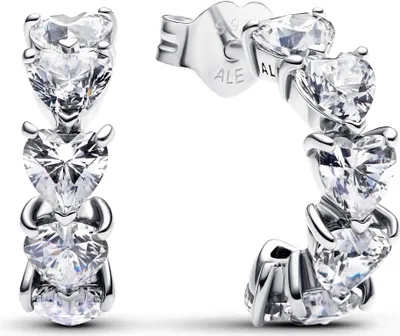Immagine prodotto di PANDORA orecchini da donna Cuori senza tempo, argento sterling