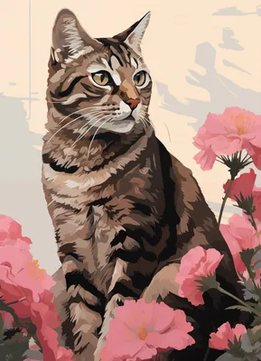 Produktbild von Poster 13x18cm Porträt der Katzenseele