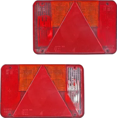 Produktbild von Anhängerbeleuchtung-Set Links+Rechts Rückleuchte 6-Kammerleuchte 21,5x14,0x5,5cm