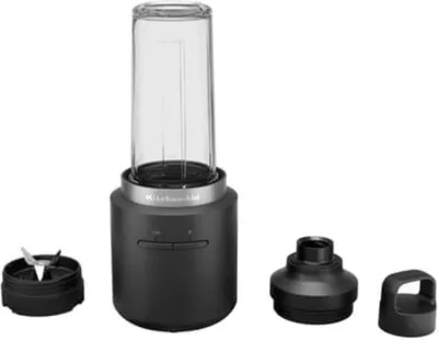 Produktbild von KitchenAid 5KSBR256BM, Tragbarer Mixer, 0,473 l, Pulsfunktion, Schwarz