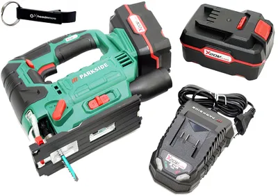 Produktbild von PARKSIDE® 20 V Akku-Pendelhubstichsäge PSTDA 20-Li / inkl. 2 Akkus (4Ah) und Ladegerät (2,4A)