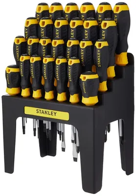 Immagine prodotto di Stanley Tools - 062142 Set di cacciaviti in rack 26 pezzi SL / PH / PZ / TX