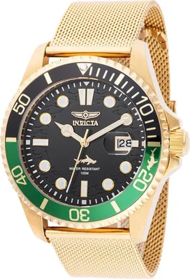 Obrázok produktu pre Invicta Pro Diver 47179 Pánske Hodinky - Quartz Hnutie - Nerezová Oceľ s Čiernym Ciferníkom - 43 mm