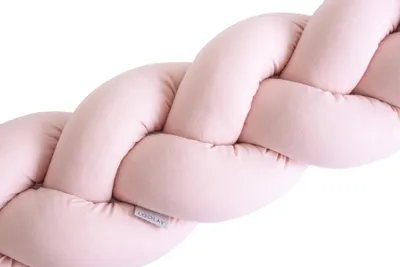 Produktbild von 100 cm ALTROSA Geflochtenes Kissen Zierkissen Dekokissen Bettschlange Bettumrandung Zugluftstopper Wickeltisch Babybett 100%Baumwolle Premium Geschenk