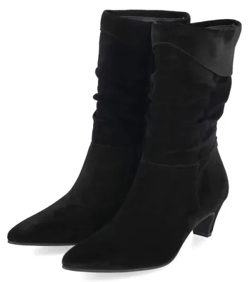 Productafbeelding van Paul Green Damen Slouchy laarsjes, zwart, suède, maat 36