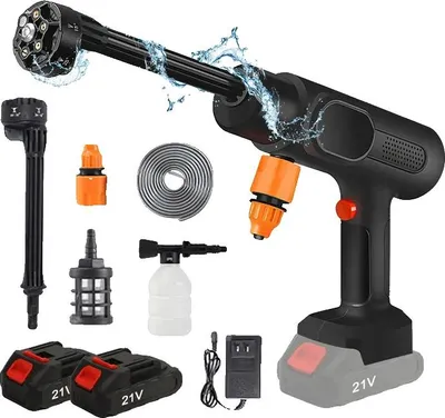 Image de Nettoyeur haute pression, sans fil, haute performance, 2 batteries, prise UE