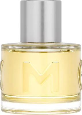 A close-up studio shot of a perfume bottle.