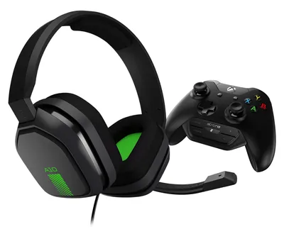 Immagine prodotto di Cuffie da gioco Astro Gaming A10 grigio/verde + M60 MixAmp, modello over-ear, chiuse, per Xbox One