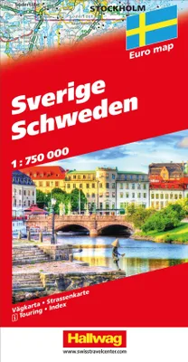 Produktbild von Schweden Strassenkarte 1:750'000