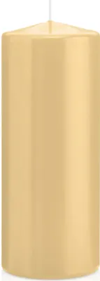 Produktbild von Stumpenkerzen Champagner 200 x Ø 78 mm, 8 Stück, russarm, tropffrei, hochwertiger Docht