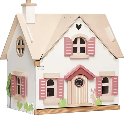 Produktbild von Tender Leaf Toys Puppenhaus (mit Zubehör, in charmanten Landhausstil) 7508123