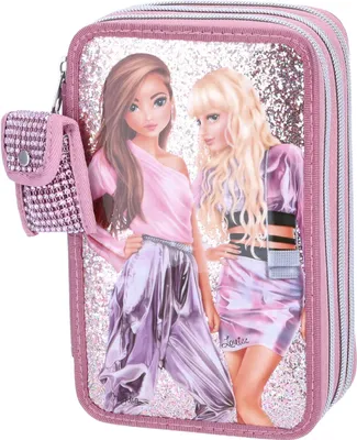 Produktbild von TopModel TOPModel 3-Fach Federtasche Mit Glitzer GLITTER QUEEN