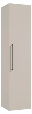 Produktbild von Hängeschrank Bad Hochschrank 140x33 cm Kaschmir, MDF, Soft-Close, schwarzer Griff