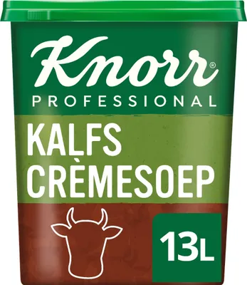 Produktbild von Knorr Professional Classic-Sortiment Kalbscremesuppenpulver, Ergiebigkeit 13l - 1,04 Kilo