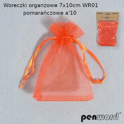 Produktbild von Woreczki organzowe pomarańczowe 7x10cm 10szt