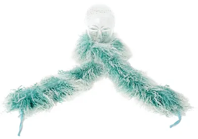 Produktbild von Tibet Lammfell Boa Schal JYB05 Mint (Tops) 10x140cm