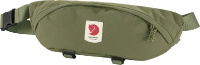 A green Fjällräven Ulvö Hip Pack Large is shown against a white background.
