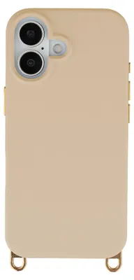 Zdjęcie produktu dla Etui Selencia Rivièra MagSafe z wymiennymi zaczepami do telefonu Apple iPhone 16 - kolor: Milky Latte