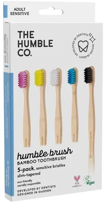 Produktbild von Humble Bambuszahnbürste Sensitiv 5er Set