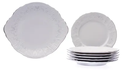 Produktbild von Bernadotte, Torten-Set, Frost, Thun-Porzellan, 7-teilig