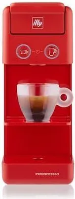 Produktbild von Illy Cafè, Kaffeemaschine Y3.3, rot, kompatibel mit Iperespresso-Kapseln für Espresso und Amerikanischen Kaffee