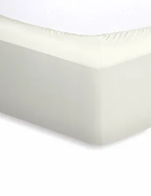 Produktbild von schlafgut Mako-Jersey Spannbetttuch Spannbettlaken 90x200 cm - 100x200 cm Wollweiss
