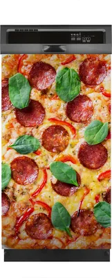 Produktbild von Aufkleber sticker 45x80 cm Dekorative folie Spülmaschine - Peperoni Pizza