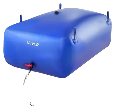 Produktbild von VEVOR Wasserlagerblase 113L Großes Fassungsvermögen Wasserbeutel, Tragbarer & Zusammenklappbarer Weicher Wasserbehälter, Leckdicht & Reißfest PVC Notwasserlagerbehälter für Wohnmobil, Lkw & Außeneinsatz, 0.