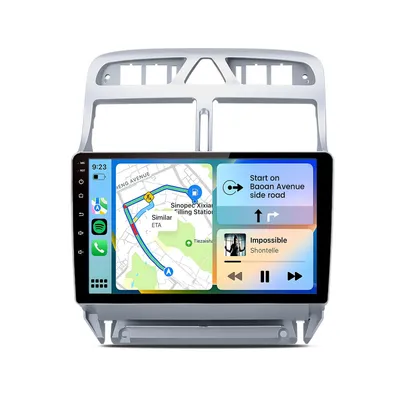 Obrázok produktu pre Autorádio Hexinex pre Peugeot 307 (2002–2013) 2 GB + 32 GB, Android 15, 9 palcov, CarPlay, Wi-Fi