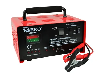 Immagine prodotto di GEKO Caricabatterie per auto 120Ah, 6/12V, 75A G80020