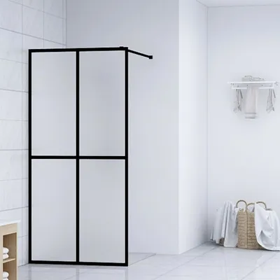 Produktbild von The Living Store Duschwand für Walk-in Dusche Mattes Sicherheitsglas 100x195 cm