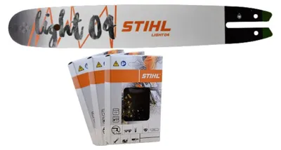 Produktbild von STIHL Führungsschiene Rollomatic E 40cm  - 3/8"P - 1,3 mm 30050004813 + 3x Sägekette 36170000055