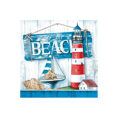 Produktbild von 20 Servietten Strand Maritim Leuchtturm 33cm